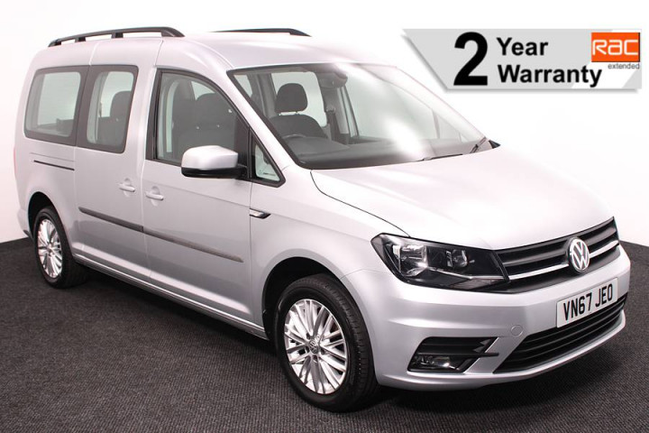 Wheelchair accessible vehicle for sale VW Caddy Silver VN67JEO 1 RAC Warranty