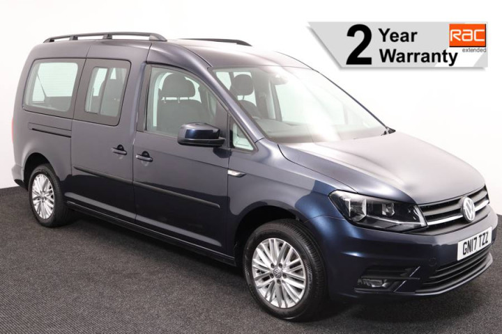 Wheelchair accessible vehicle for sale UK VW caddy Blue GN17TZZ 1