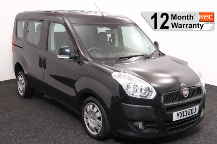 Wheelchair accessible vehicle for sale Fiat Doblo Black YX13EOJ 1