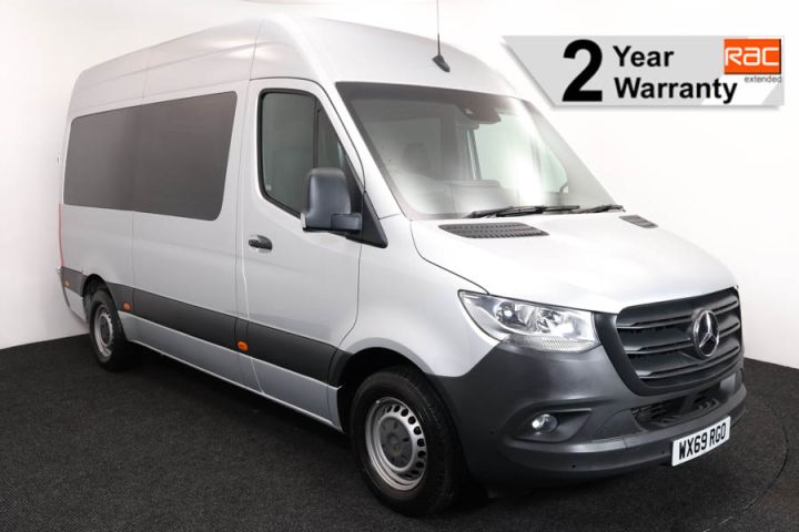 Wheelchair accessible van Mercedes sprinter silver WX69RGO 1