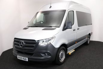 Wheelchair accessible van Mercedes sprinter silver WX69RGO 2